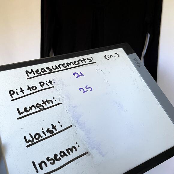 Talbots long sleeved black top vintage neckline women's size large cotton modal - Picture 5 of 6